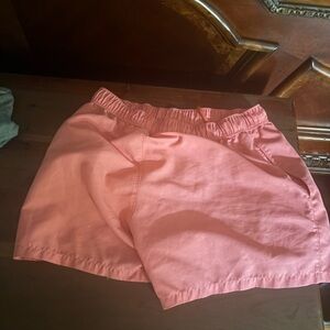 Pink Athletic Shorts with Elastic Waistband